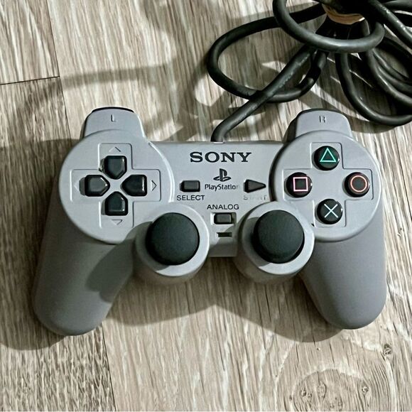 Sony (SCPH-1200) PlayStation PS1 PS2 Dual Shock CONTROLLER Analog DUAL Stick - Picture 2 of 8
